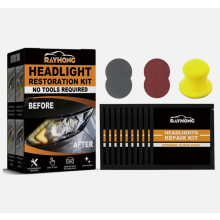 (1Set) Restowipes Headlight Restoration Kit, Resto Wipes, Automotive Headlamp Fluid Kit