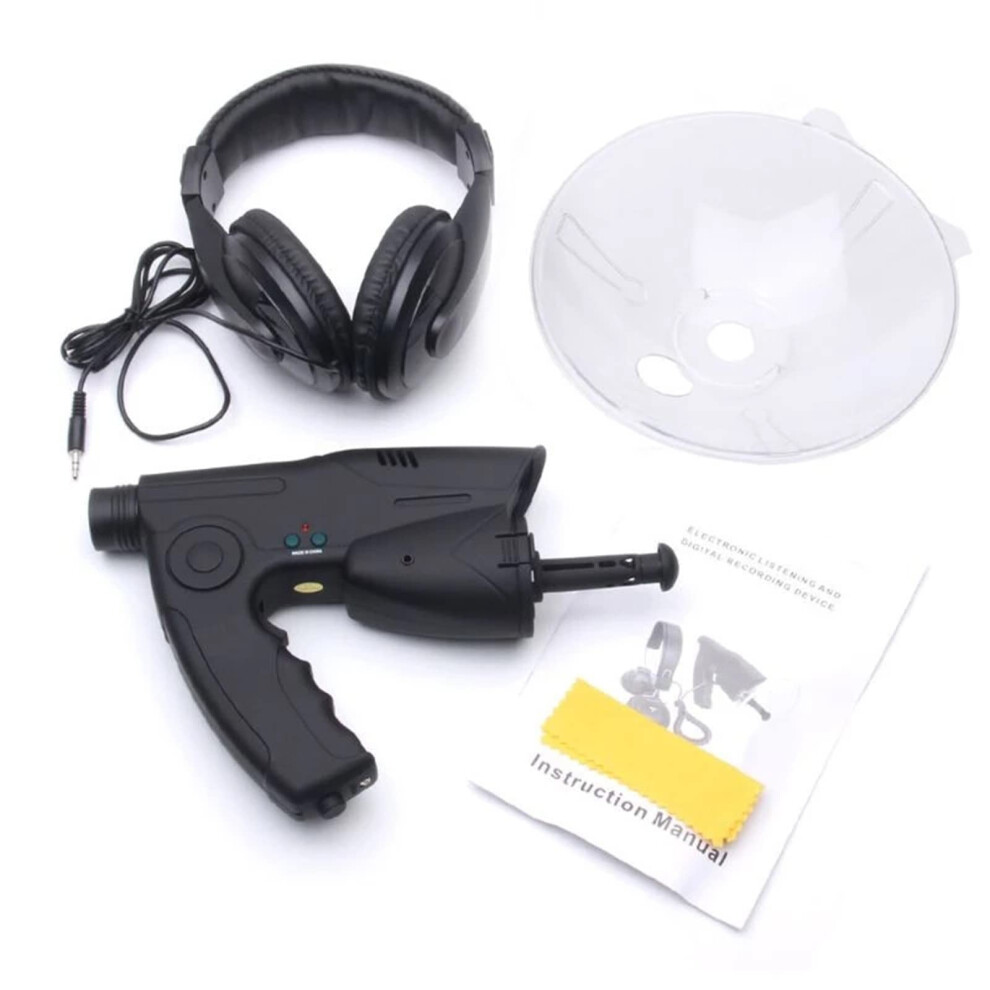 Parabolic Microphone Monoculars For Spying - 8X Magnification Sound Amplifier For Bird Listening Up To 300 Feet 6482260898698