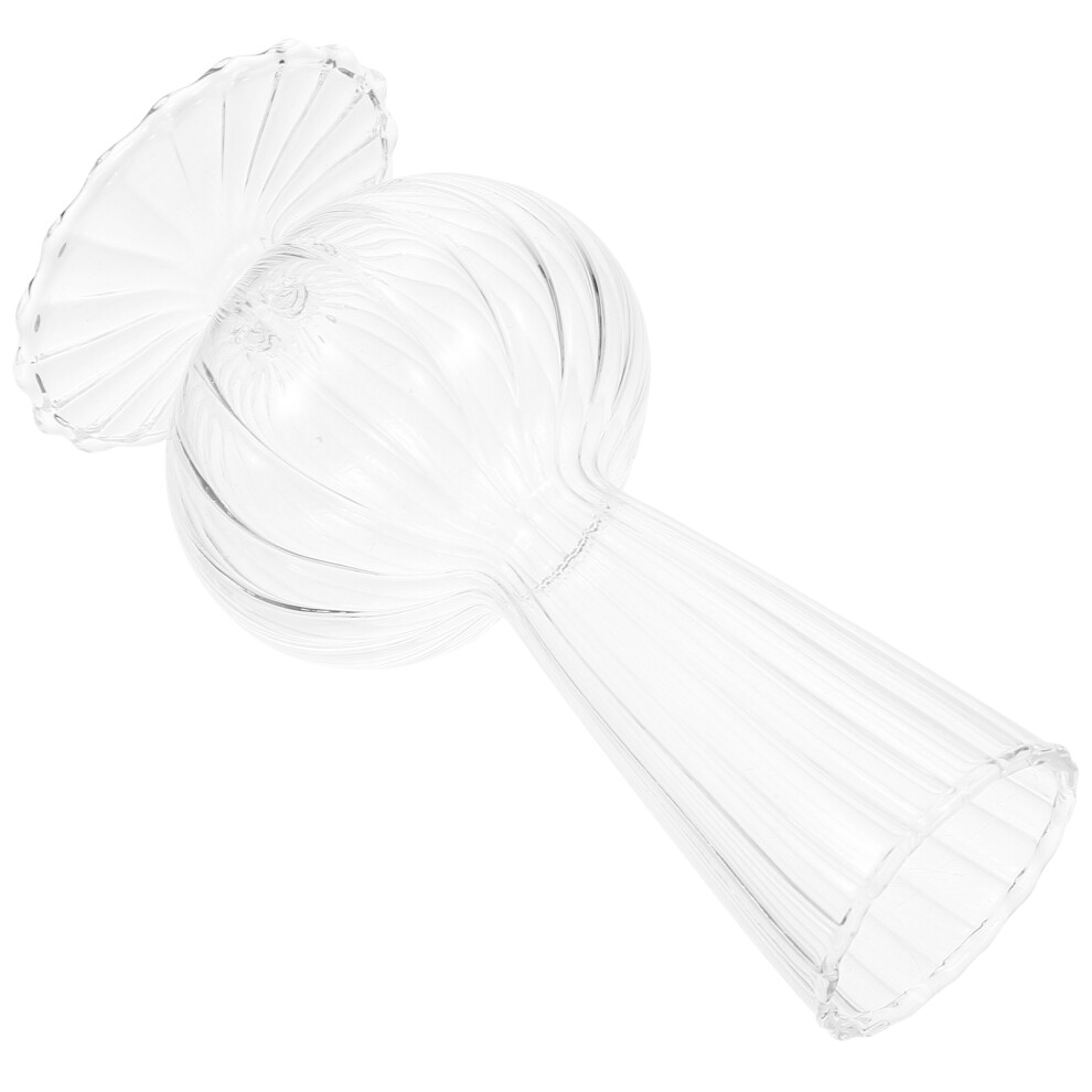 Gestreepte Glazen Vaas Scandinavische Bloemenboot-image