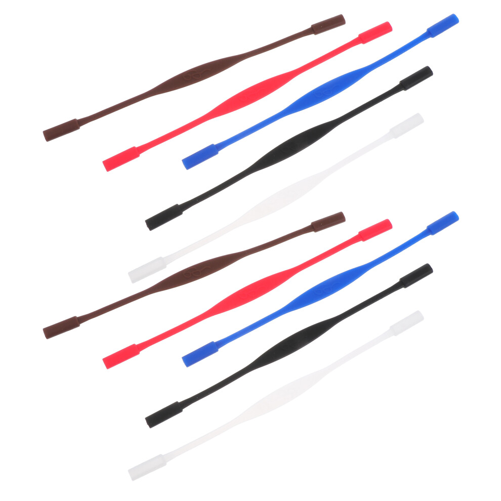 10 Stuks Siliconen Brilband Kind Silicagel Sportophangketting-image