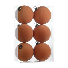 (Coffee) 6 pcs Christmas Balls Home Decor for Christmas