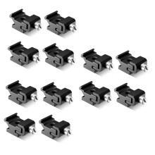 Sturdy Cold Shoe Flash Mount Adapter 3 Sets Metal Bracket with 1/4 Inch Screw for Tripod 4pcs Each