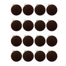 (Coffee) 16 pcs Christmas Balls Christmas Tree Decorations
