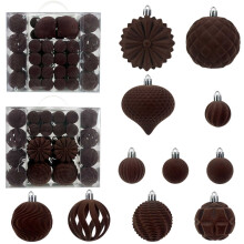 (Coffee) 48 pcs Christmas Balls Christmas Decorations Uk
