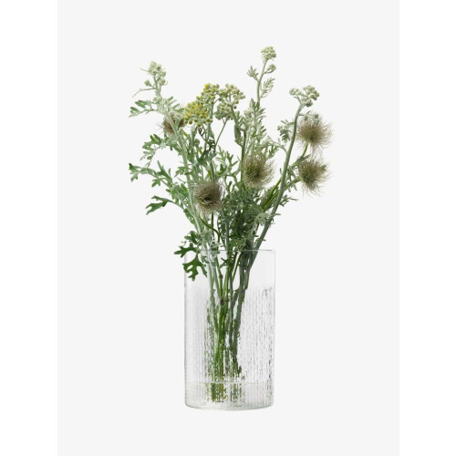 LSA International LSA Wicker Collection Mouth Blown Glass Container with Lid H24.5cm 1