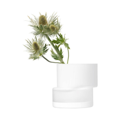 LSA International LSA Chalk White Tier Lantern Vase 13.5cm 1