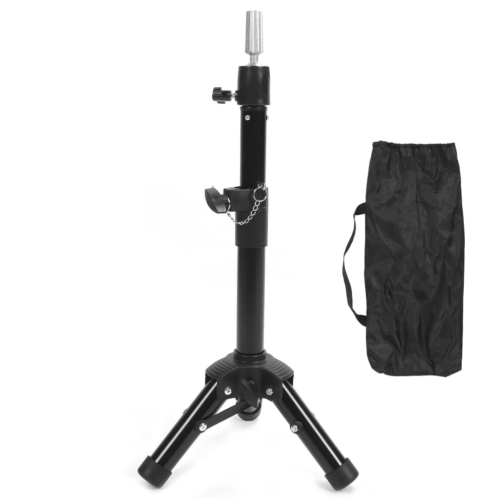 Unisex Foldable Wig Stand Tripod Alloy Mannequin Head