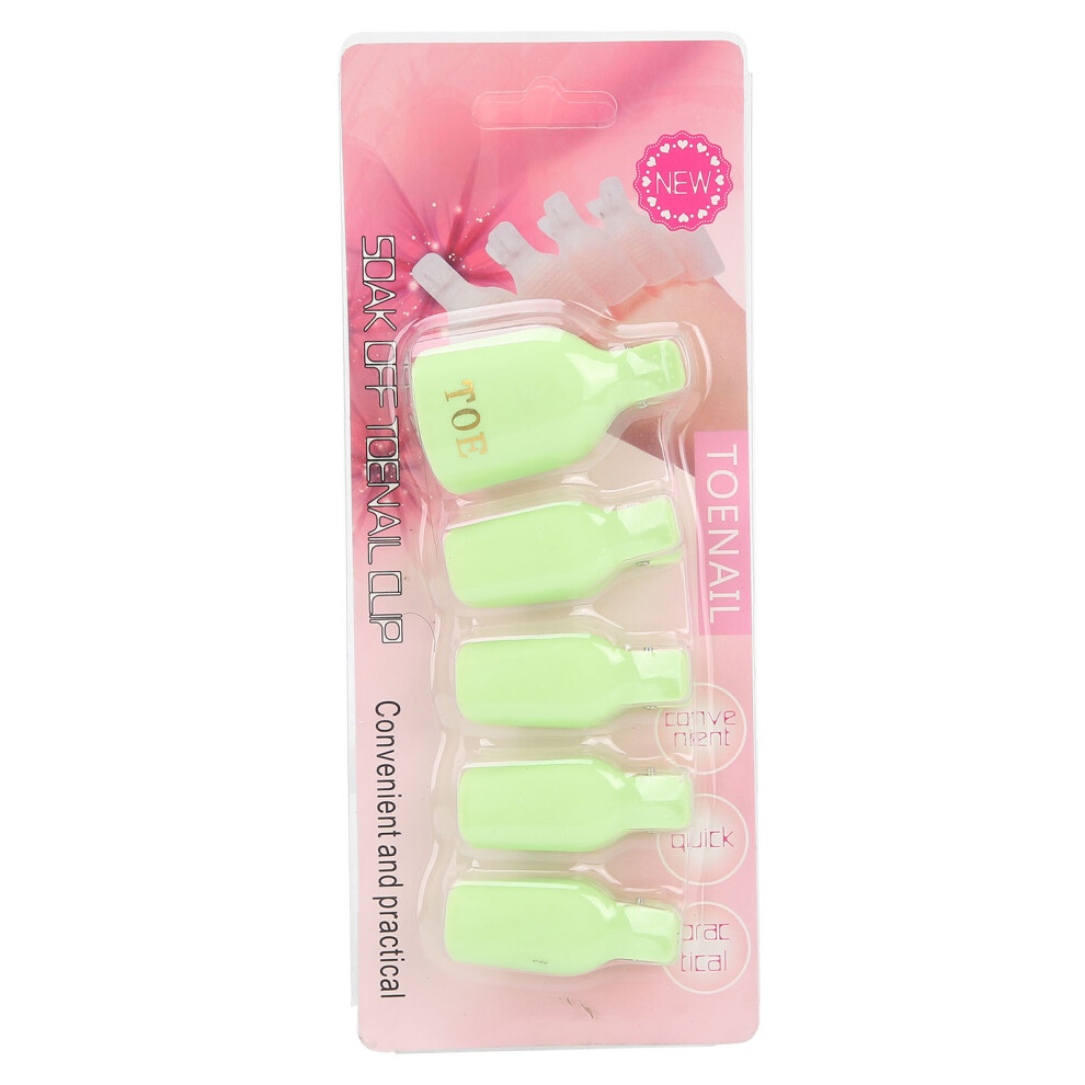 5pcs Gel Polish Remover Clips Home Salon Toenail
