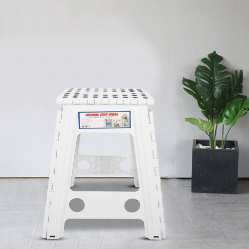 Portable Living Plastic Dots Folding Step Stool 2