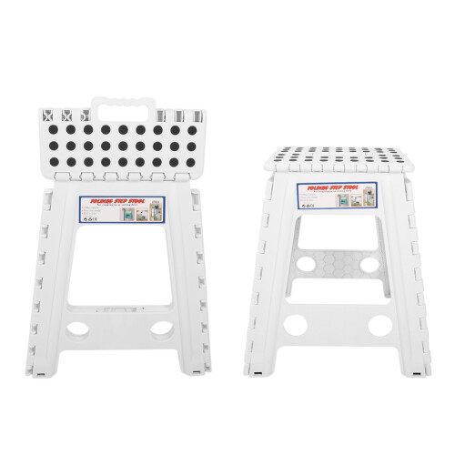 Portable Living Plastic Dots Folding Step Stool 1