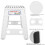 Portable Living Plastic Dots Folding Step Stool 12