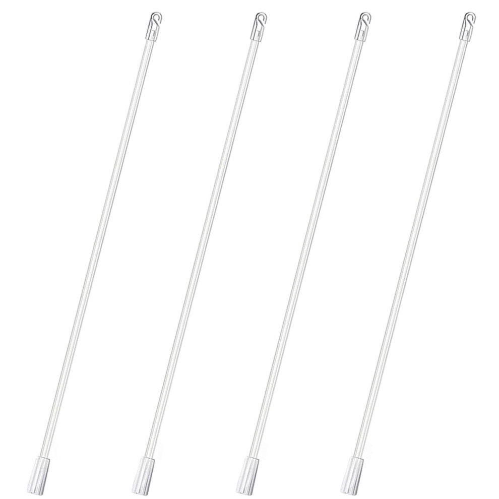 4 Stuks Jaloeziestang Apparaat Stok Witte Trekstang Plastic-image