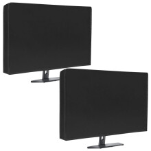 Computer Monitor Dust Cover - 2 Pcs Waterproof Anti-Static Protective Cover for 24W x 18H x 3.2D Inch LCD Screens