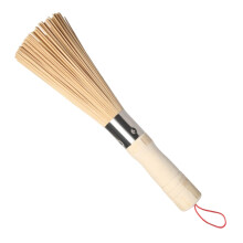Wok Pinsel - Non-Scratch Wok Cleaning Brush with Hanging Loop | Multifunctional Wooden Brush for Cast Iron Care
