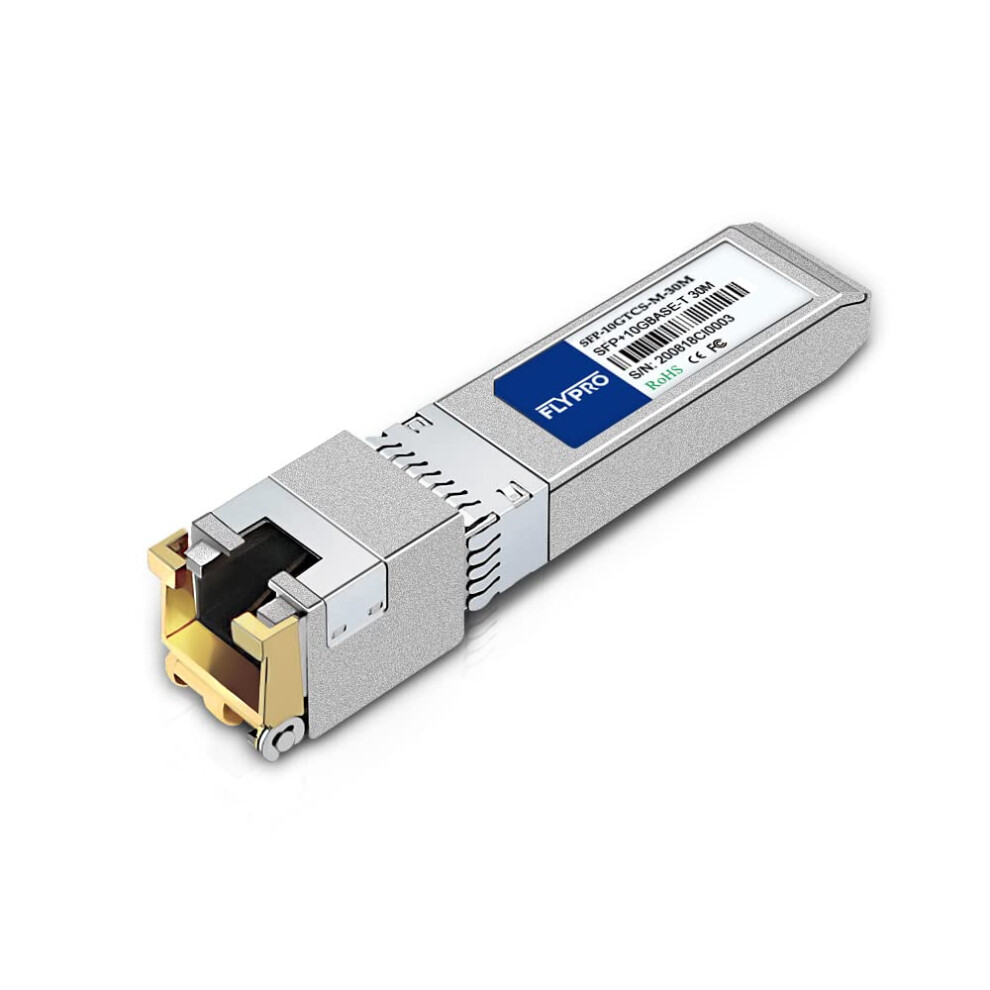 Sfp+ To Rj45 Transceiver Module 10Gbase-T Compatible With Cisco Sfp-10G-T-S Ubiquiti Mikrotik Netgear 100Ft 2-Pack 6038364512215