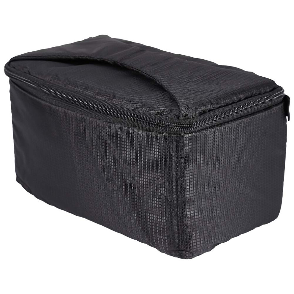 Camera Bag 10.2X5.9x5.5 Inch Padded Dslr Lens Case With Overlap Zipper And Carry Strap For Full Protection 6947110396439