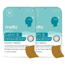 WELLBEING NUTRITION Melts Calm And Relaxation,|Fast-Acting Oral Strips |Natural Stress Relief - Pack Of 2