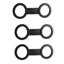 24 Pack Diving Snorkelling Silicone Snorkel Mask Strap Holder Clips Black for Secure Fit and Comfort