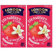 London Fruit & Herb Co. Strawberry & Vanilla - 20 Tea Bags, Pack of 2