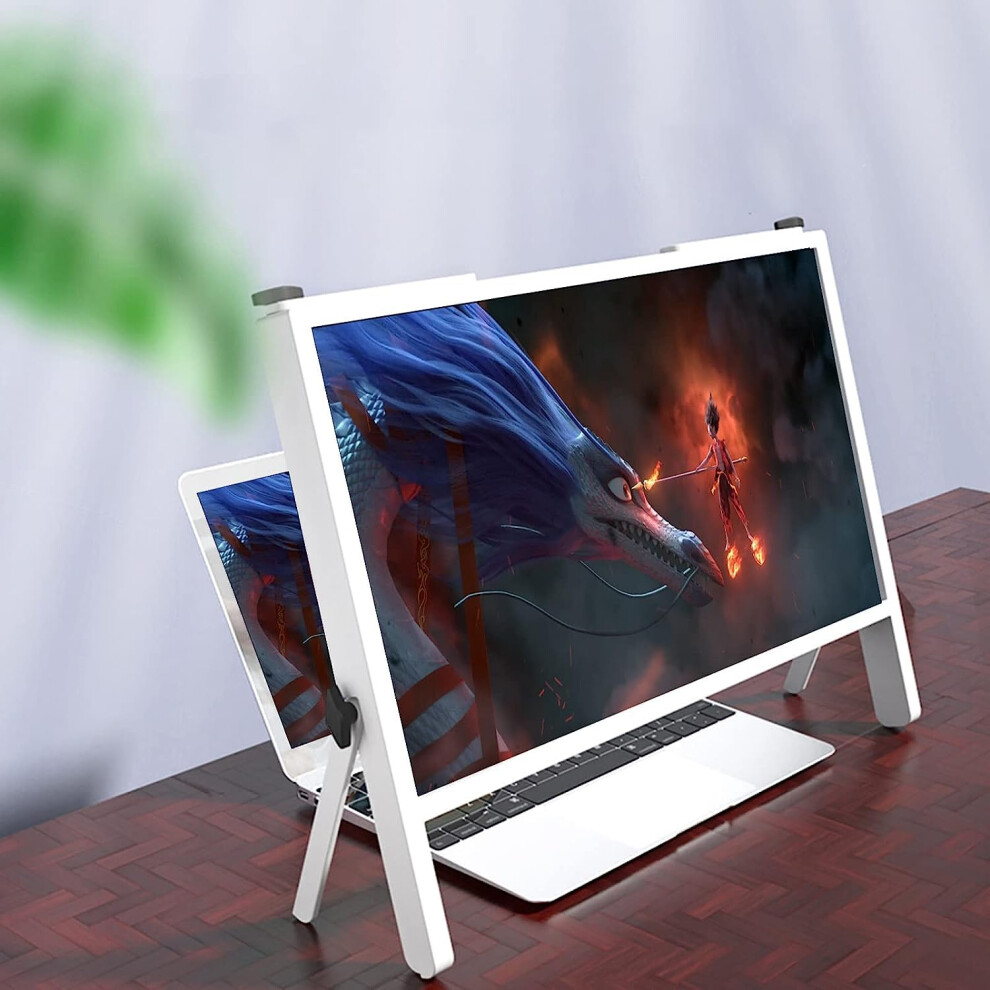 Screen Magnifier For Computer Monitor, 3X Blu-Ray Magnifying Lens, Portable Desktop Amplifier For Seniors And Families 6947110396675