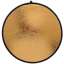 Portable Light Reflector 2-in-1 Gold Silver 60/80/110 cm Multi-Folding for Photography Studio Softbox Lighting