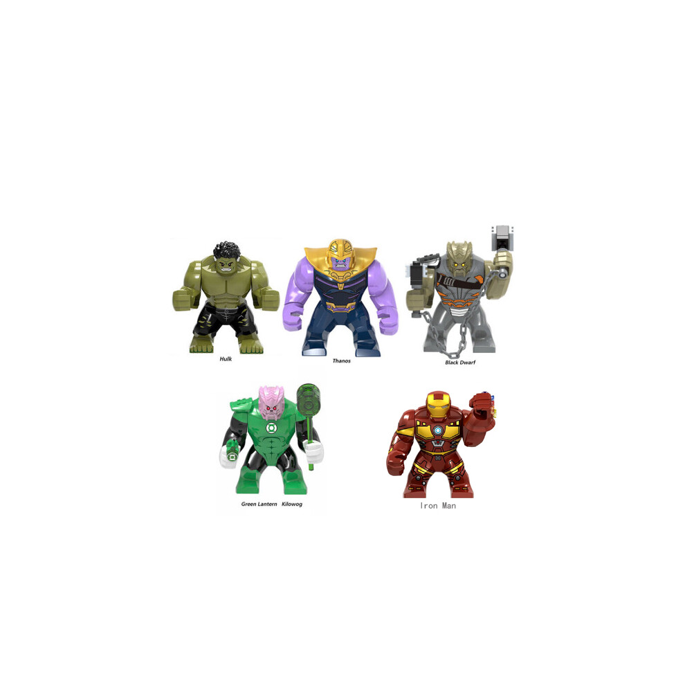 Xurikcoo 5Pcs Super Hero Large Toy Action Mini Figures Fits Lego