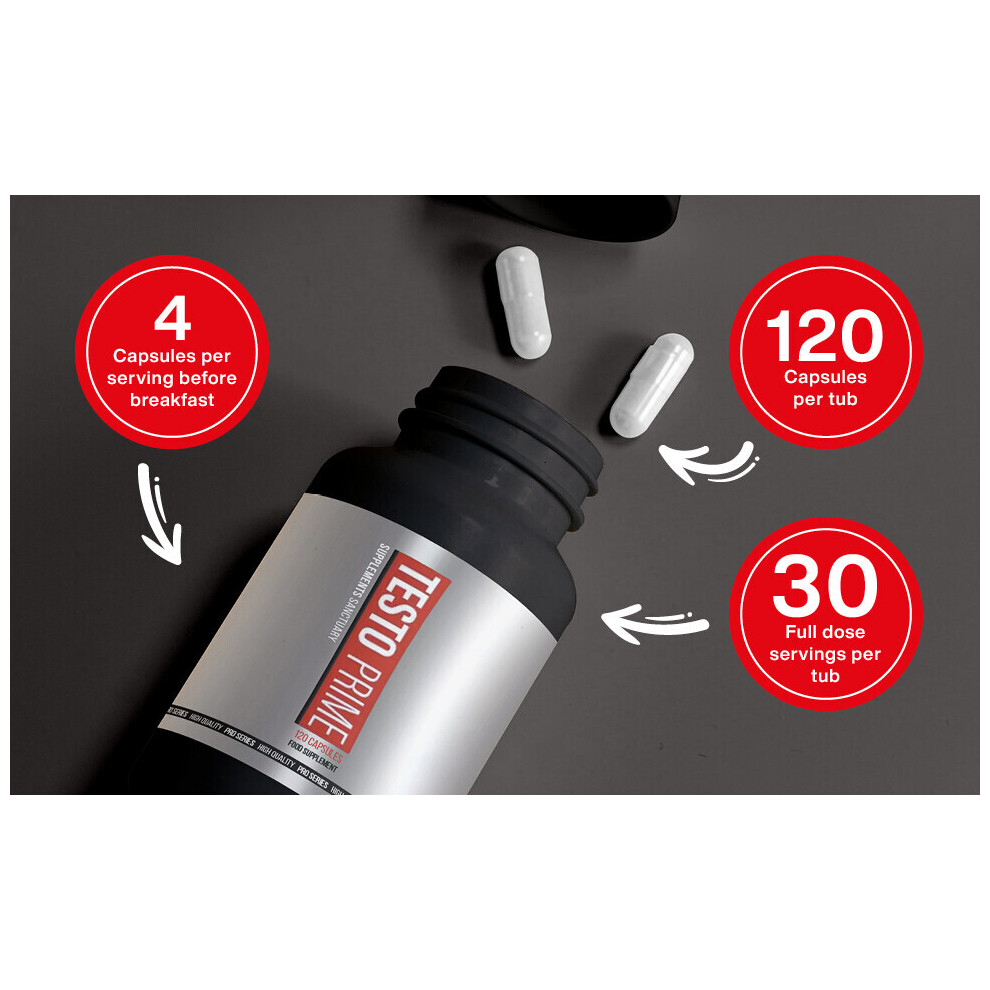 Supplements Sanctuary Testo Prme Testosterone Booster (120 Capsules), Pro Series