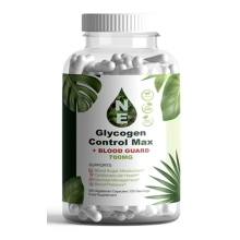 Glykogenkontroll Max| Glyco Pleie og Beskyttelse| Vegansk | 700 mg| 120 kapsler |