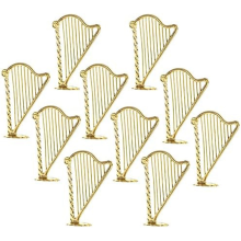 Arpa in miniatura, modello di strumento musicale, ciondolo modello di arpa in miniatura per decorazioni per la casa per feste musicali