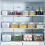 Refrigerator Storage Box Fridge Organizer Vegetable Fruit Boxes Drain Basket Containers Pantry,Small 5