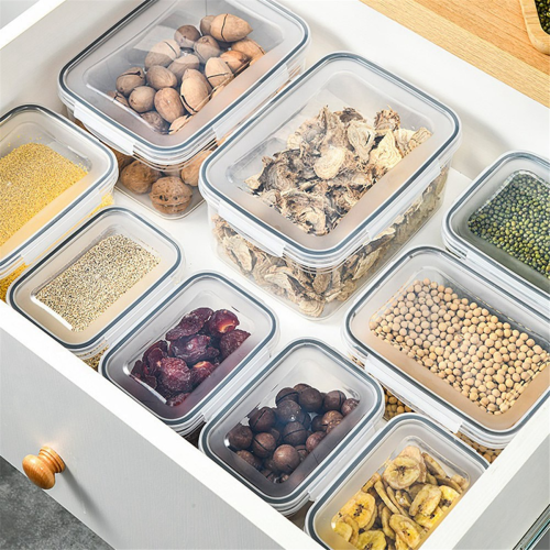 Refrigerator Storage Box Fridge Organizer Vegetable Fruit Boxes Drain Basket Containers Pantry,Small 1