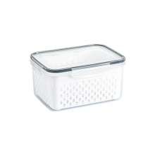 Refrigerator Storage Box Fridge Organizer Vegetable Fruit Boxes Drain Basket Containers Pantry,Small
