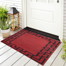 (60x110cm (2ft x 3ft 7") -Large Door Mat) Christmas Red Rug - Soft Living Room & Bedroom Carpet, Perfect Christmas Gift