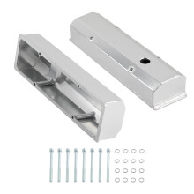 Fabricated Tall Valve Covers 1/4" Billet Rail pour Chevy 350 383 400 1958-86 SBC