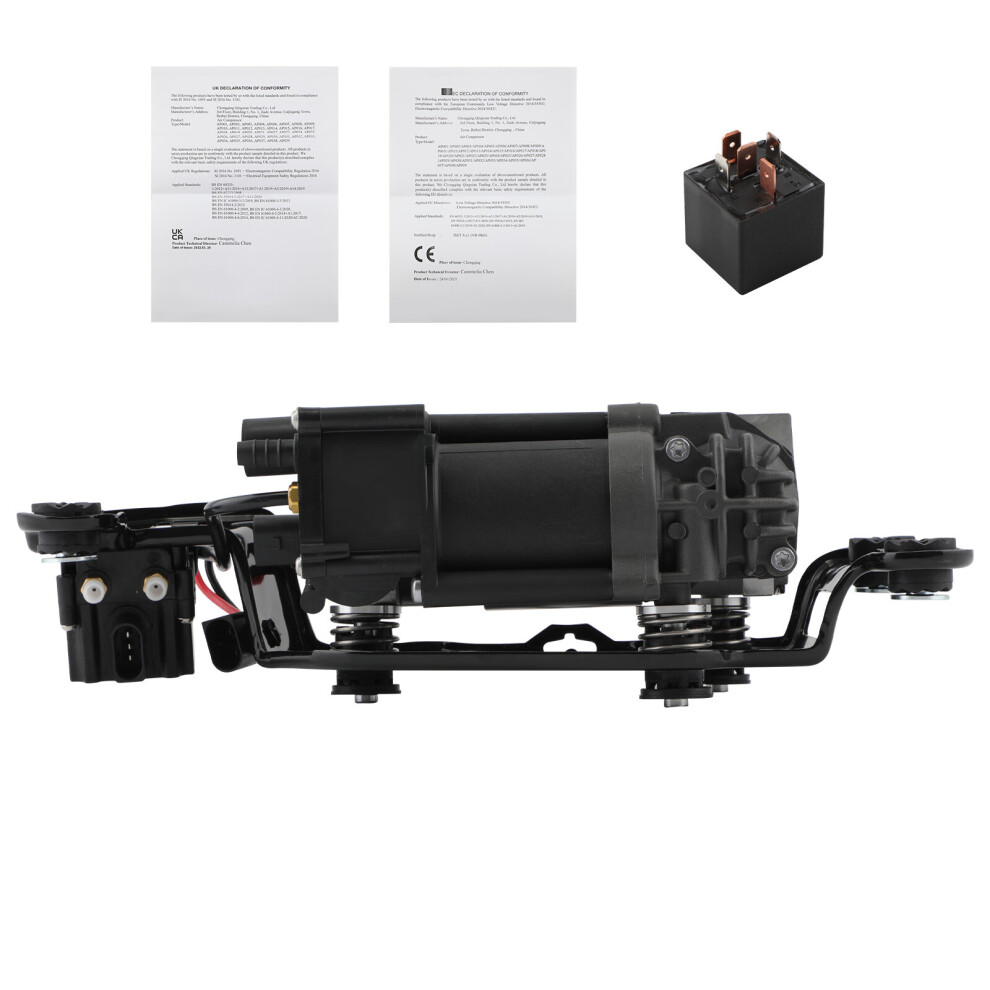 Air Suspension Compressor W/ Bracket Valve For Bmw X5 F15 X6 F16 13-19 6941477741284