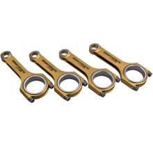 Titanized Forged 4340 H-Beam Connecting Rods For VW 1.9 TDI PD130 PD150 144mm