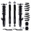 Nytt coilover-suspensionskit för BMW 3-serien E46 sedan/kupé 320i 330 325 1