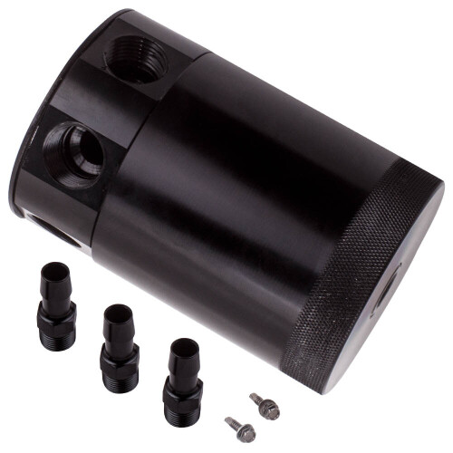 Racing Aluminium Olie-Afscheider (3-poorts gebaffeld)