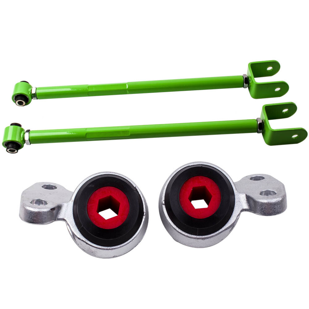 Pair Rear Lower Control Arms Camber & Front Control Arm Bushings For Bmw E46 6941477776071