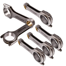 6x Racing H Beam Connecting Rods For Audi 3.0T B7 A4 B8 Q7 C6 A6 D3 A8 153mm
