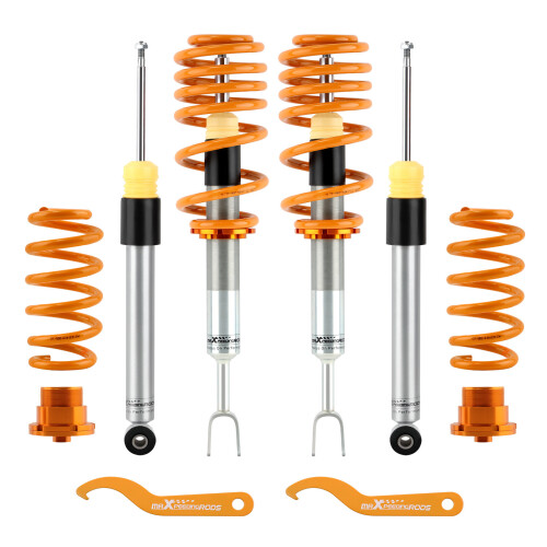 MaXpeedingrods Justerbart 4x Coilover-dämparset för Audi A4 B6/B7/8E 2002-08