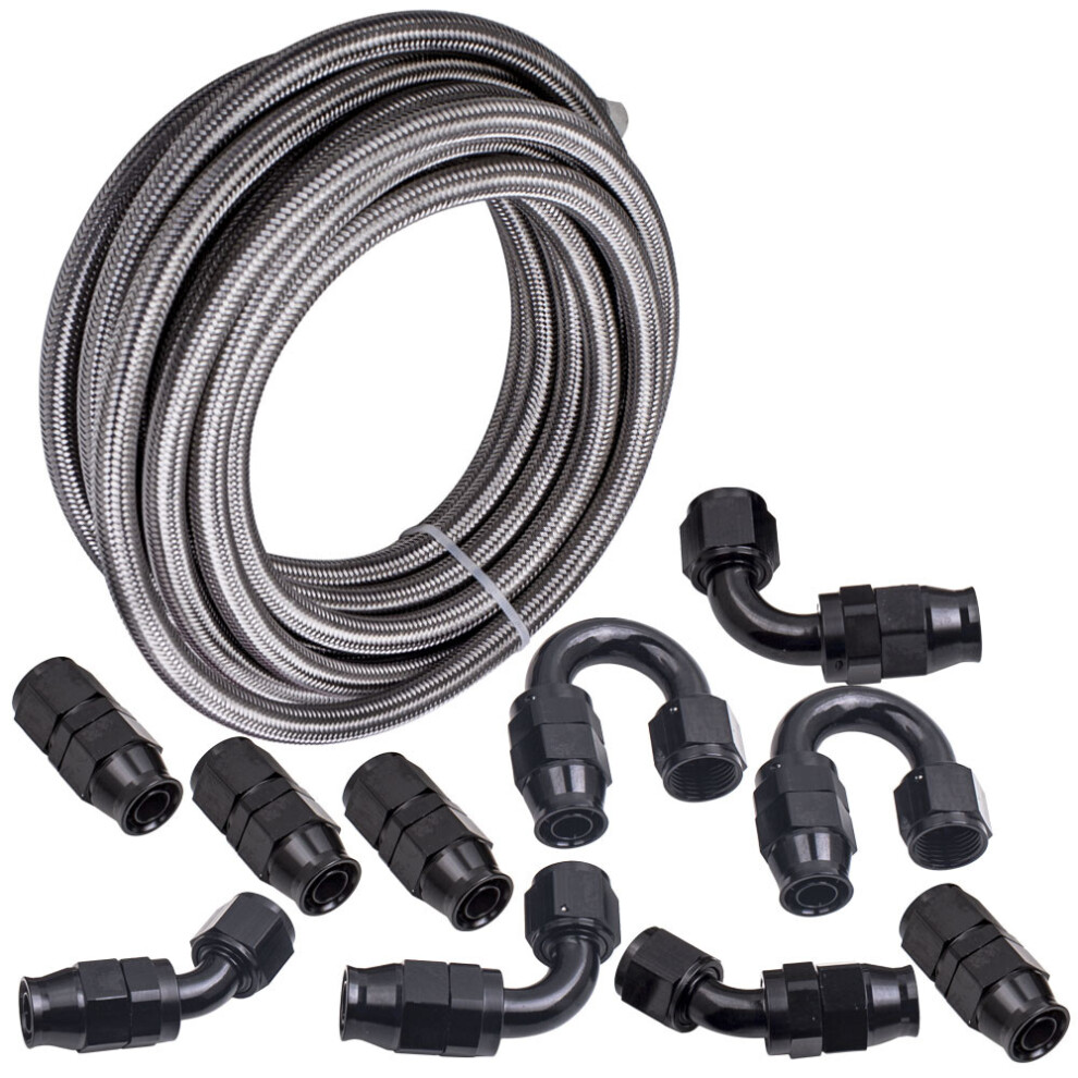 10An/20Ft Ethanol E85 Stainless Steel Ptfe Fuel Line 20Ft Fitting Hose End Hose 6941324404898