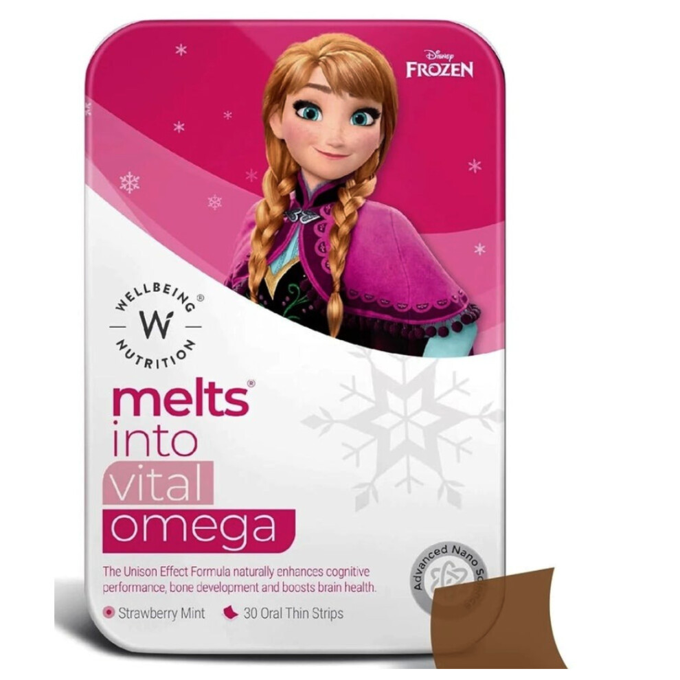 WELLBEING NUTRITION Disney Frozen Omega 30 Oral Strips |Boosts Growth & Heart Health