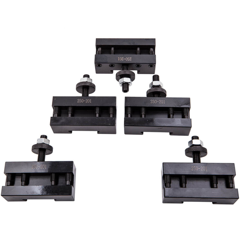 Quick Change Turning & Facing Lathe Tool Post Holder Set 5 Pcs 250-201 6941677540366