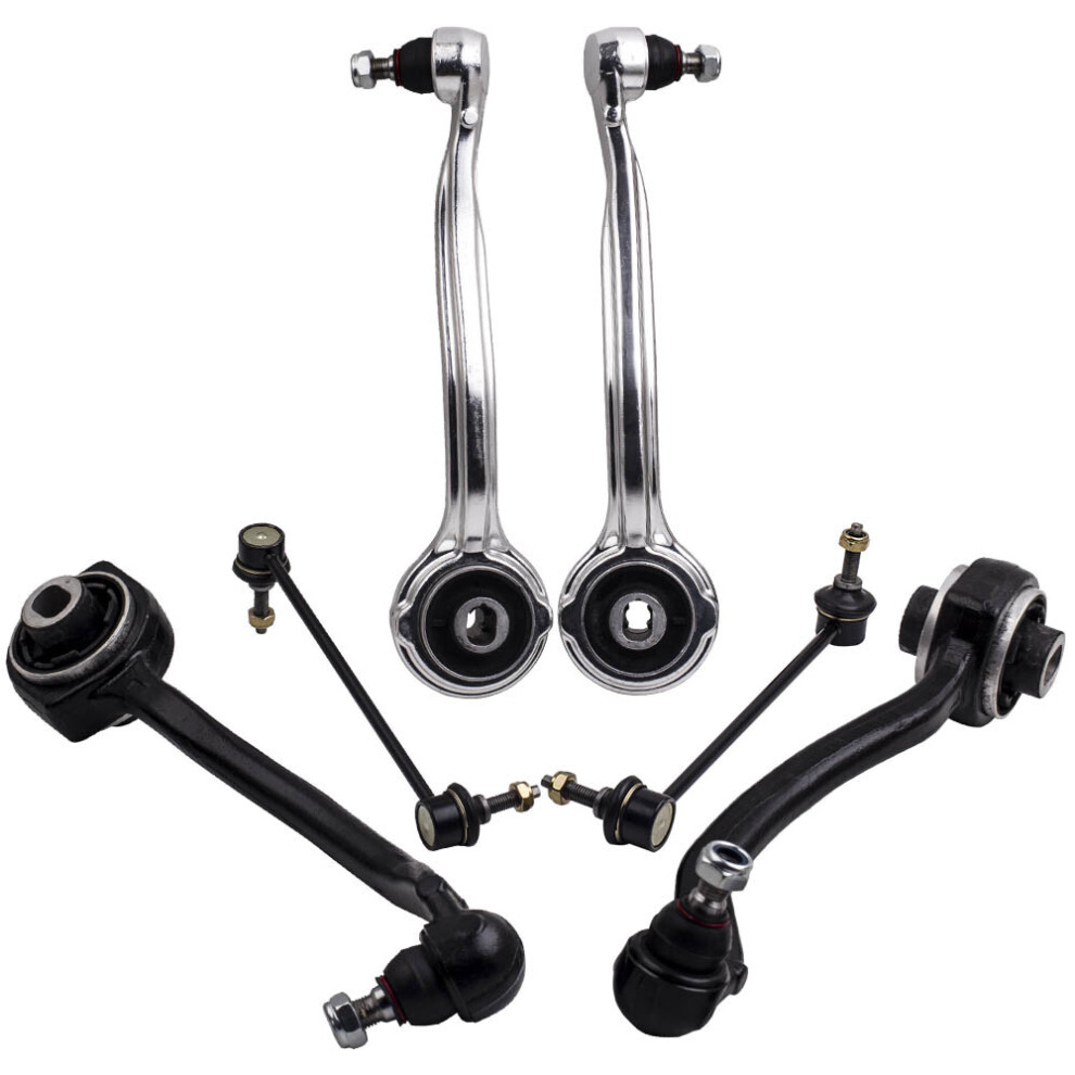 6X Front Upper & Lower Wishbone Control Arms Links Set For Mercedes-Benz C-Class - Image 5