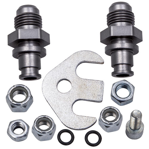 Power Steering Rack Line Conversion  Kit Fittings AN Adapter for Ford Focus
