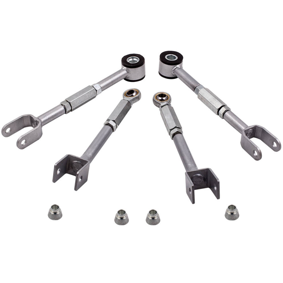 Adjustable Rear Camber Arm + Rear Traction Arm For Nissan 350Z 2003 Steel 6941689881037