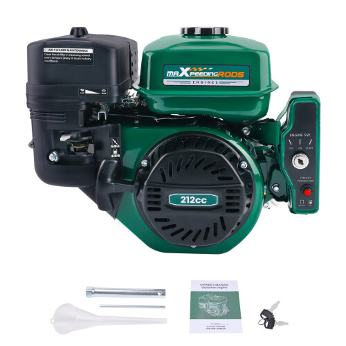 212cc petrol engine 7hp 4-stroke pull start/electric start horizontal gas engine