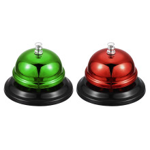 2 Pcs Call Bell Set, 85mm Desk Bell for Service, Dinner, Restaurant, Hotel, Kitchen, Bar, Classroom, Green and Red