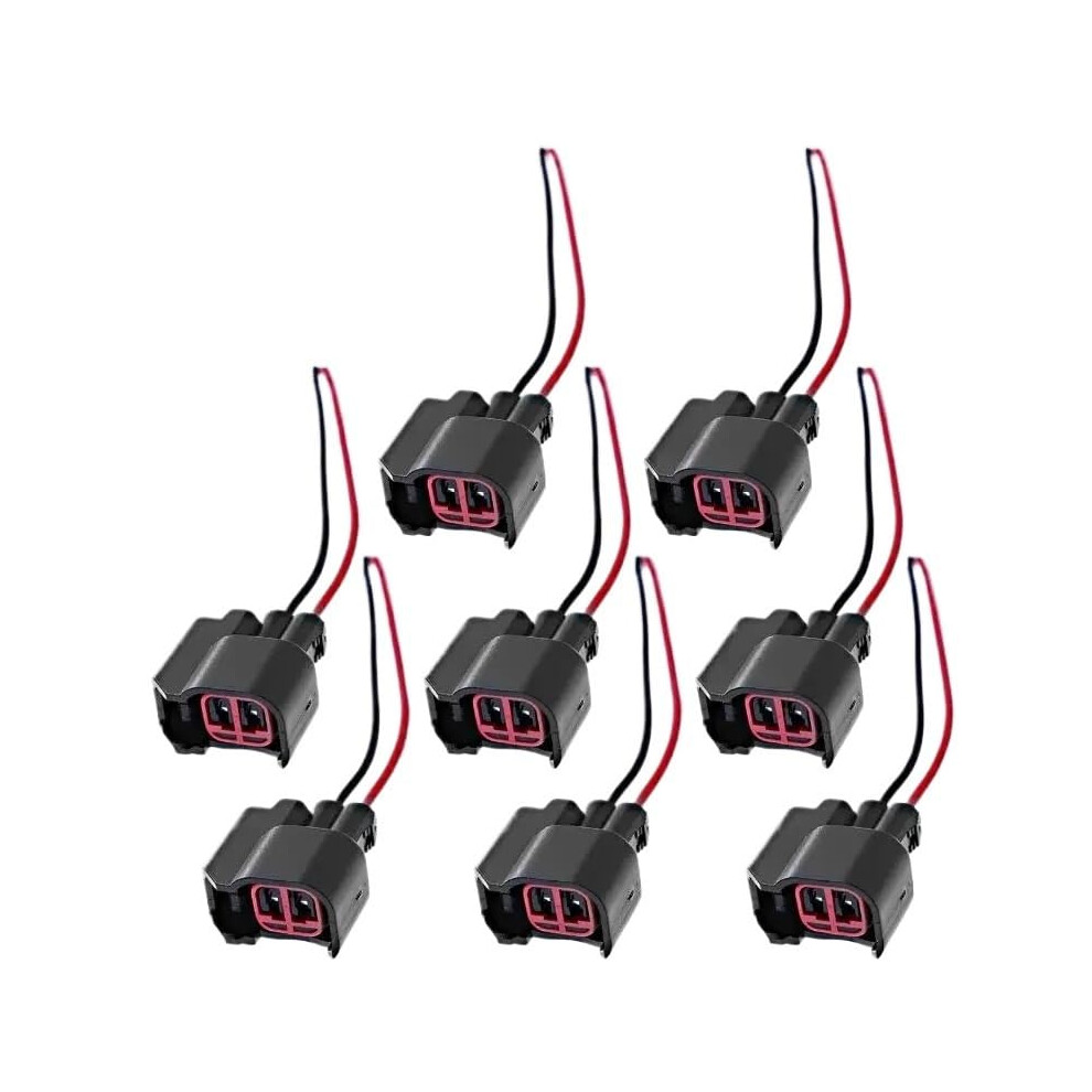 Fuel Injector Pigtail Connector Plug Wire Ev6 Compatible With Ford F150 F250 8 Pack 100% Copper 6947110397757